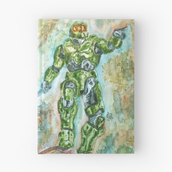 Item preview, Original Watercolor Retro Sci-Fi Soldier Painting – Hand Painted Vintage Video Game Inspired Art designed and sold by WaveAcuarela.