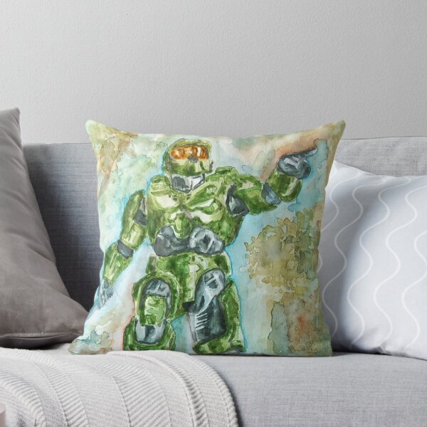 Item preview, Original Watercolor Retro Sci-Fi Soldier Painting – Hand Painted Vintage Video Game Inspired Art designed and sold by WaveAcuarela.