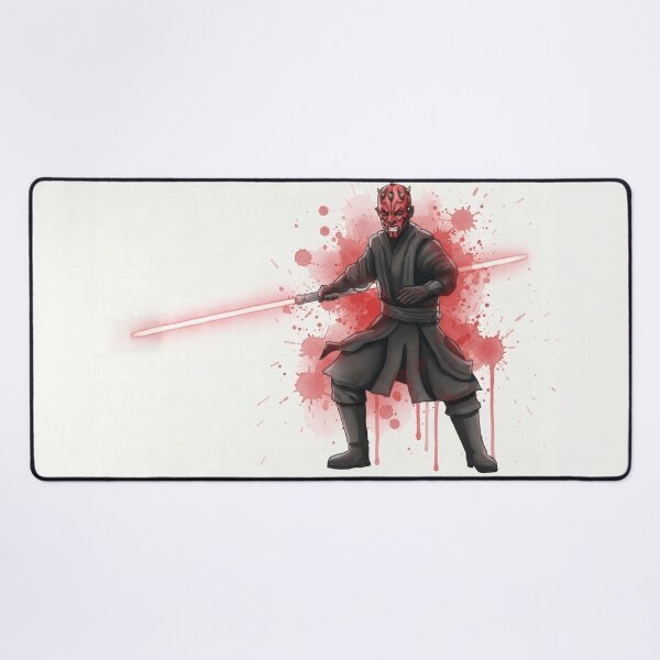 Item preview, Darth Maul Fan Art – Sith Watercolor Red Lightsaber Design – Star Wars Inspired Dark Side Artwork designed and sold by WaveAcuarela.