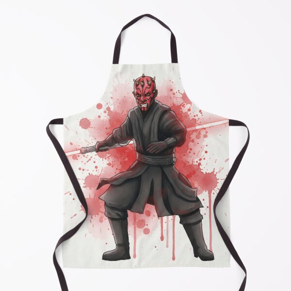 Item preview, Darth Maul Fan Art – Sith Watercolor Red Lightsaber Design – Star Wars Inspired Dark Side Artwork designed and sold by WaveAcuarela.