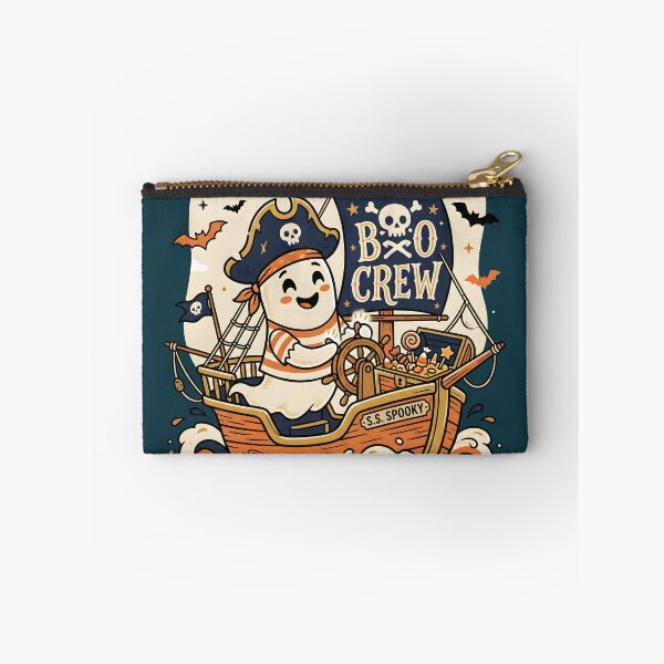Item preview, "Boo Crew" Ghost Captain Sailing Halloween Coastal Ocean Design designed and sold by Sea Gem.