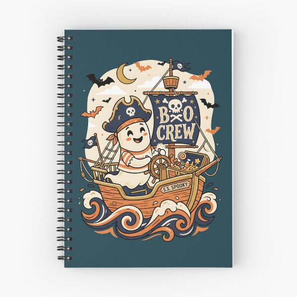 Item preview, "Boo Crew" Ghost Captain Sailing Halloween Coastal Ocean Design designed and sold by Sea Gem.
