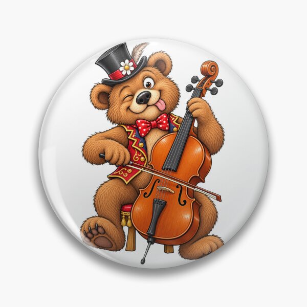 Item preview, Bear with cello designed and sold by Zeewind.