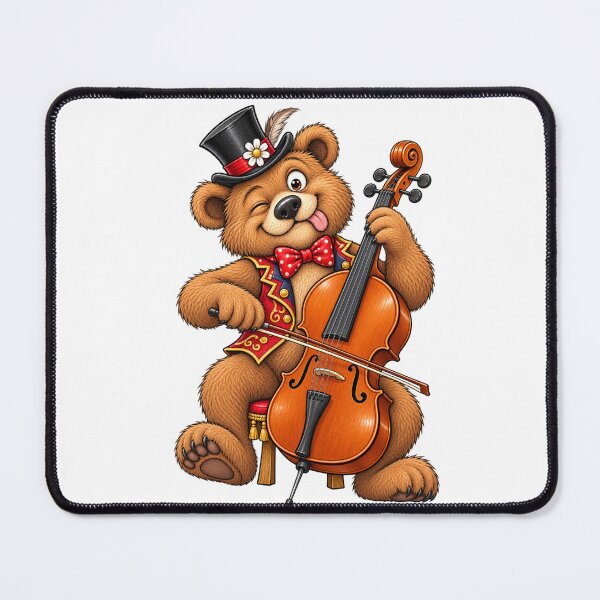 Item preview, Bear with cello designed and sold by Zeewind.