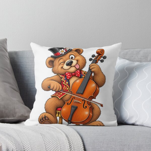 Item preview, Bear with cello designed and sold by Zeewind.