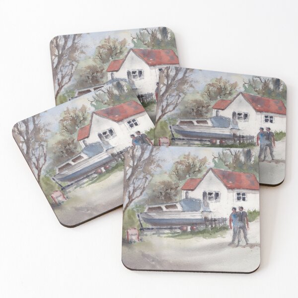 Item preview,  the Canal Boatyard designed and sold by Truewatercolour by Angela.