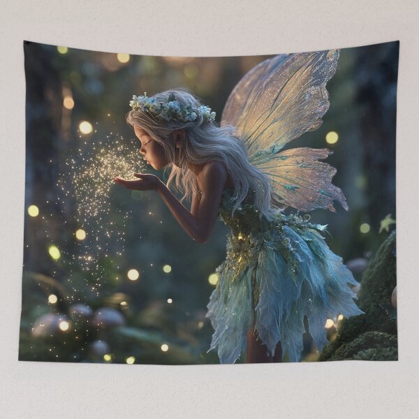 Item preview, Woodland Fairy Blowing Magic Sparkles designed and sold by Storybook Botanica.