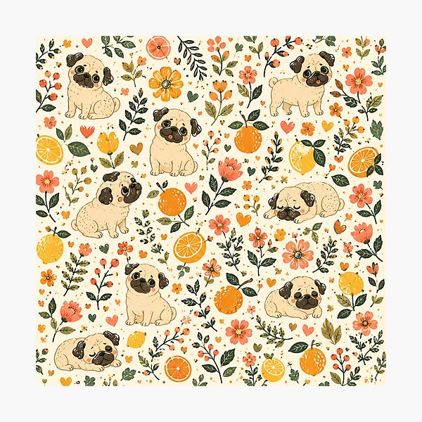 Item preview, Cute Dog Folk Art Whimsical Dog Design designed and sold by Petsthetic.
