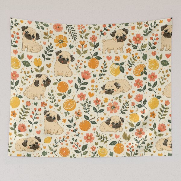 Item preview, Cute Dog Folk Art Whimsical Dog Design designed and sold by Petsthetic.