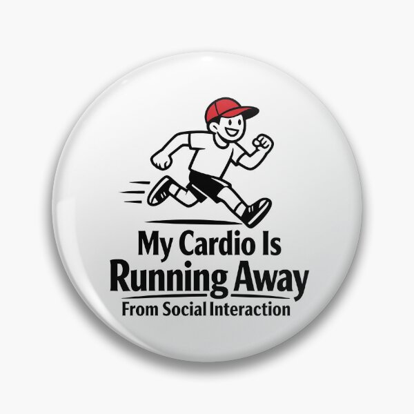 Item preview, My Cardio Is Running Away From Social Interaction Funny Introvert Runner designed and sold by Art JSMY.