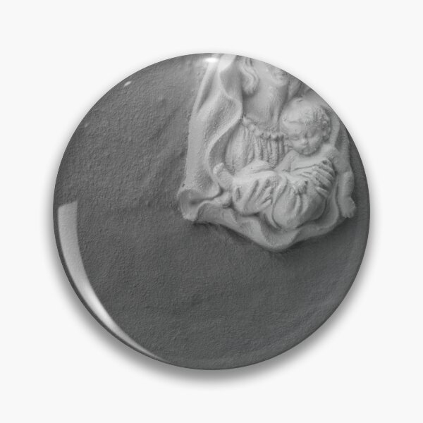 Item preview, Plaster Madonna and Child Relief On Textured Wall Religious Sculpture Evoking Faith and Maternal Devotion designed and sold by Nmallia.