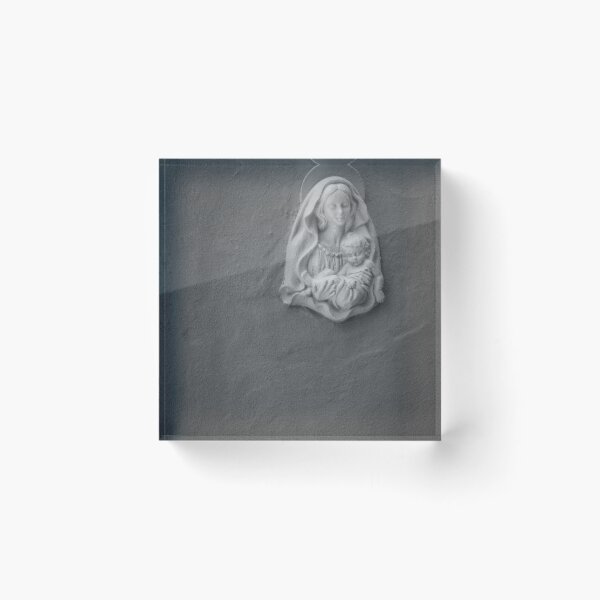 Item preview, Plaster Madonna and Child Relief On Textured Wall Religious Sculpture Evoking Faith and Maternal Devotion designed and sold by Nmallia.
