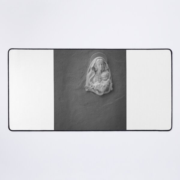 Item preview, Plaster Madonna and Child Relief On Textured Wall Religious Sculpture Evoking Faith and Maternal Devotion designed and sold by Nmallia.