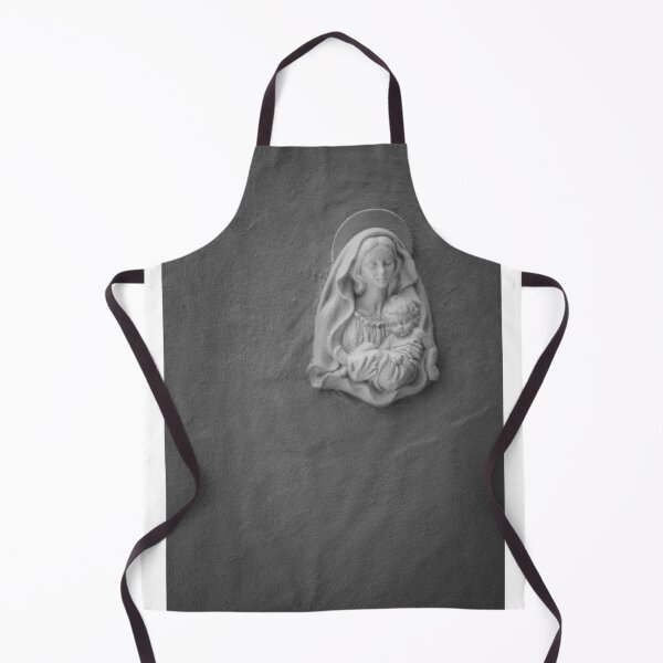 Item preview, Plaster Madonna and Child Relief On Textured Wall Religious Sculpture Evoking Faith and Maternal Devotion designed and sold by Nmallia.