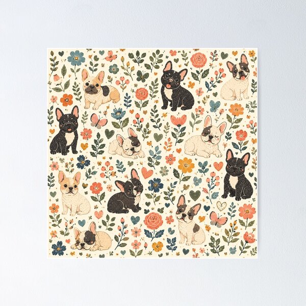 Item preview, Cute Dog Folk Art Whimsical Dog Design designed and sold by Petsthetic.