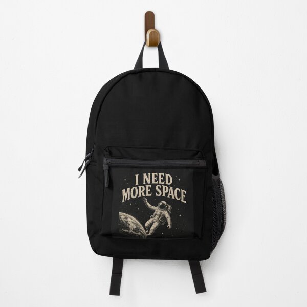Item preview, I Need More Space Vintage Astronaut Astronomy Quote designed and sold by MotionBanana Art.