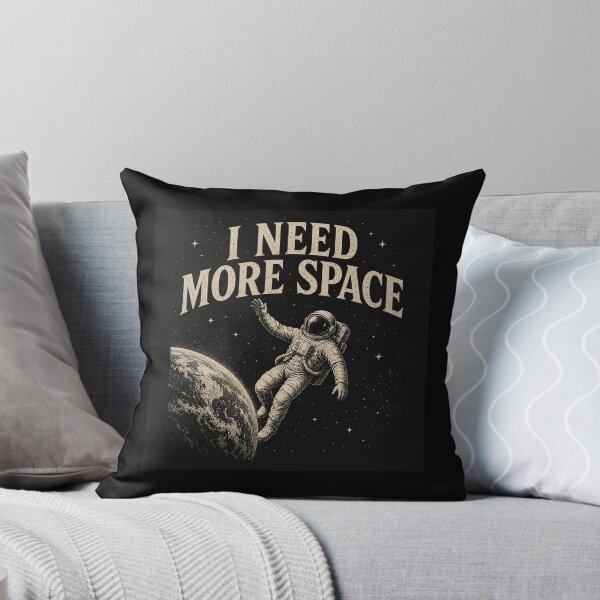 Item preview, I Need More Space Vintage Astronaut Astronomy Quote designed and sold by MotionBanana Art.
