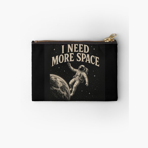 Item preview, I Need More Space Vintage Astronaut Astronomy Quote designed and sold by MotionBanana Art.