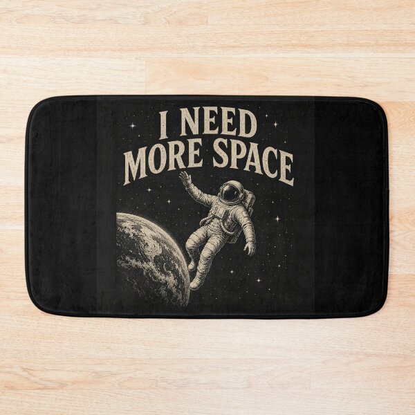 Item preview, I Need More Space Vintage Astronaut Astronomy Quote designed and sold by MotionBanana Art.