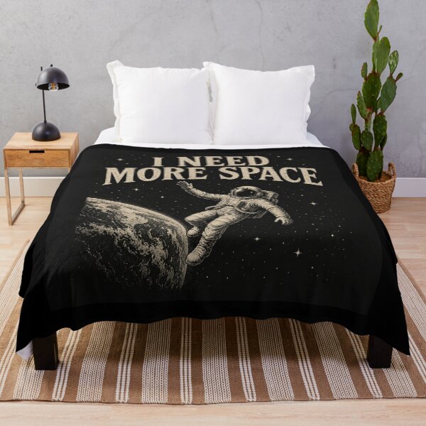 Item preview, I Need More Space Vintage Astronaut Astronomy Quote designed and sold by MotionBanana Art.