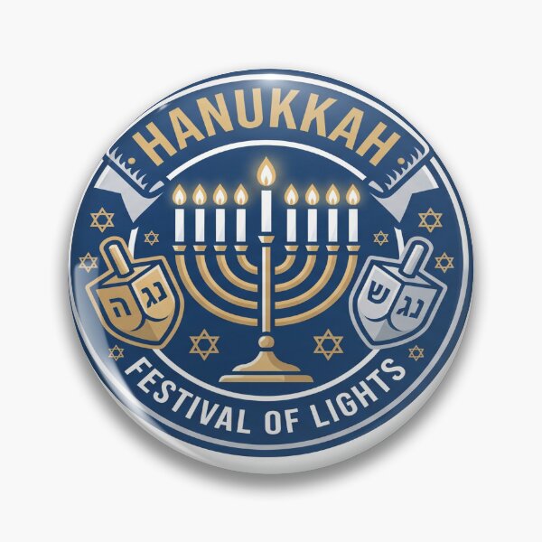 Item preview, Hanukkah Festival of Lights Menorah & Dreidel designed and sold by MD_Design.