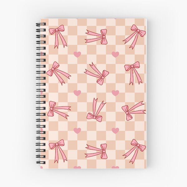 Item preview, Coquette Pink Ribbon Bows | Cute Checkerboard & Heart Pattern designed and sold by MiaBellaGirl.