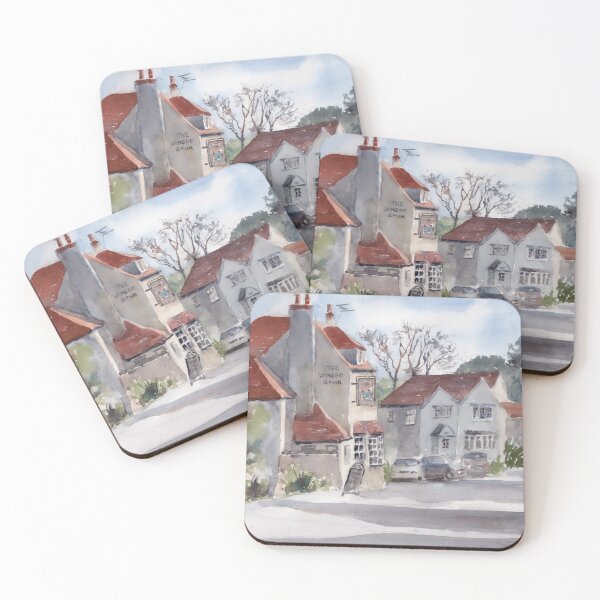 Item preview, An English village pub designed and sold by Truewatercolour by Angela.