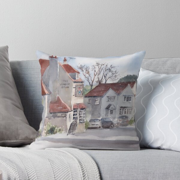 Item preview, An English village pub designed and sold by Truewatercolour by Angela.