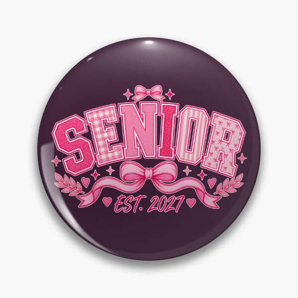 Item preview, Pink Senior 2027 Preppy Bows designed and sold by Blinkwater Designs.