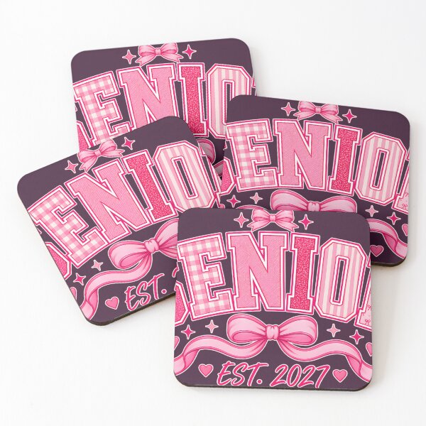 Item preview, Pink Senior 2027 Preppy Bows designed and sold by Blinkwater Designs.