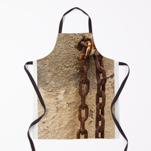 Item preview, Rusty Chain Hanging On Weathered Concrete Wall With Peeling Paint and Industrial Texture designed and sold by Nmallia.