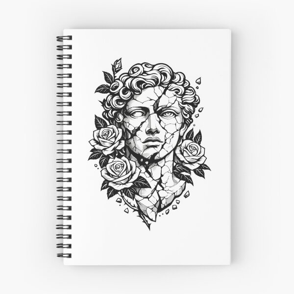 Item preview, Broken Marble Statue – Cracks, Roses & Timeless Beauty designed and sold by Tysh-Art.