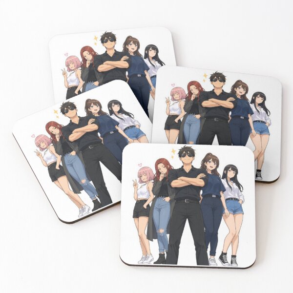 Item preview, Anime Squad Sticker – Cool Anime Team Aesthetic, Stylish Manga Characters, Otaku Group Vibes designed and sold by MeowLoka ⭐⭐⭐⭐.