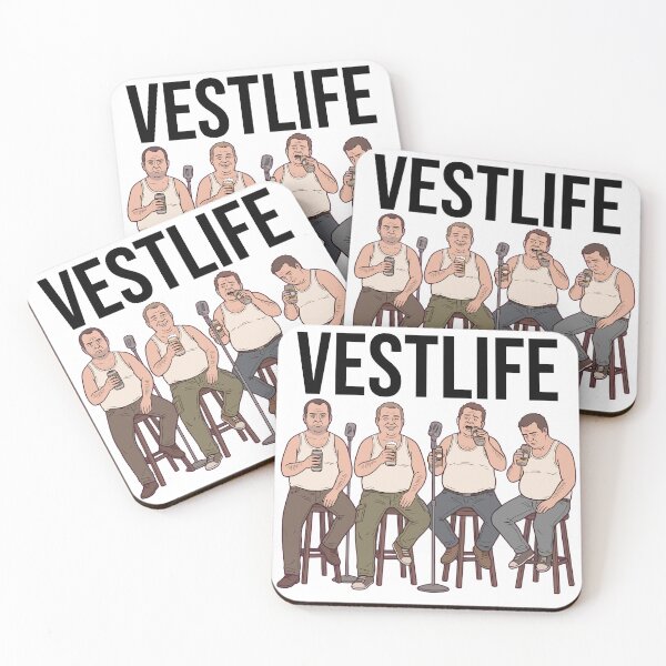 Item preview, Vestlife Funny Boyband Pop Music Band Parody designed and sold by StoatandWeasel.