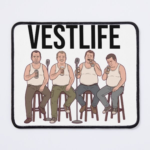 Item preview, Vestlife Funny Boyband Pop Music Band Parody designed and sold by StoatandWeasel.