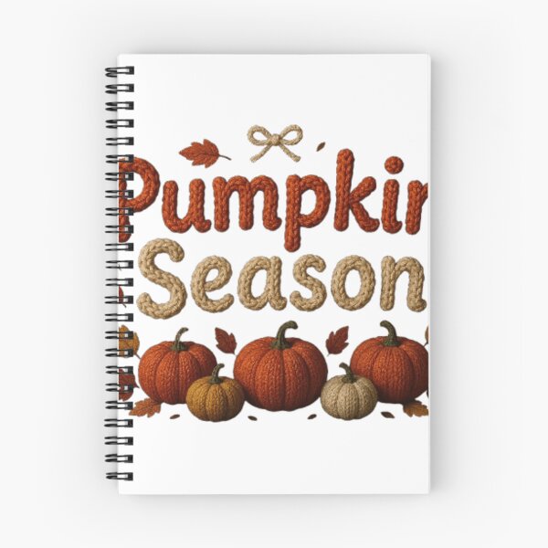 Item preview, Pumpkin Season Knitted Typography Illustration designed and sold by larbimalki.