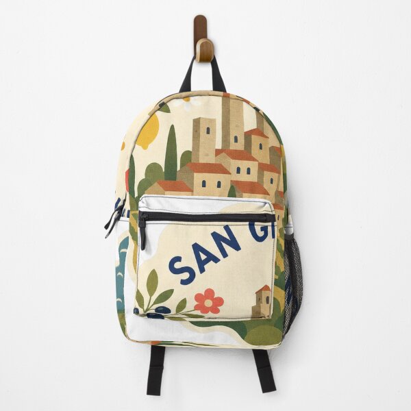 Item preview, San Gimignano Italy Travel Souvenir Modern Folk Art designed and sold by VisualArtsOasis.