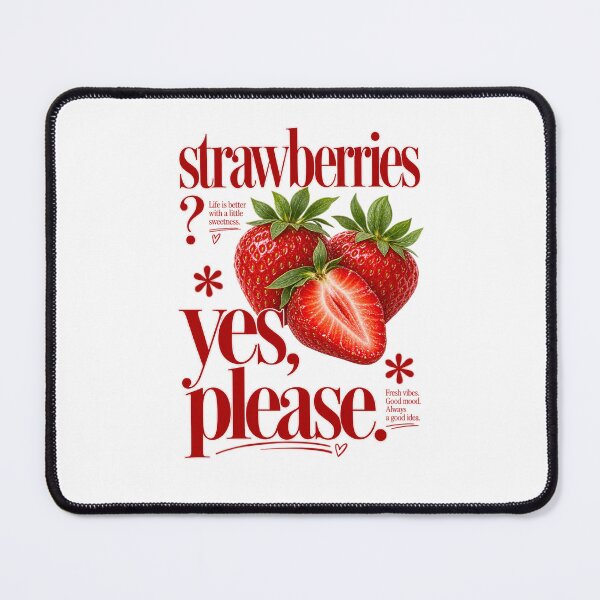Item preview, Strawberries designed and sold by Side Quest Co..