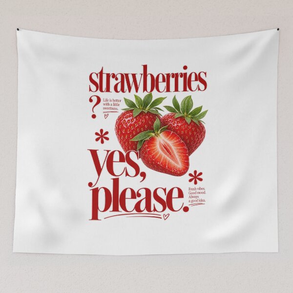 Item preview, Strawberries designed and sold by Side Quest Co..