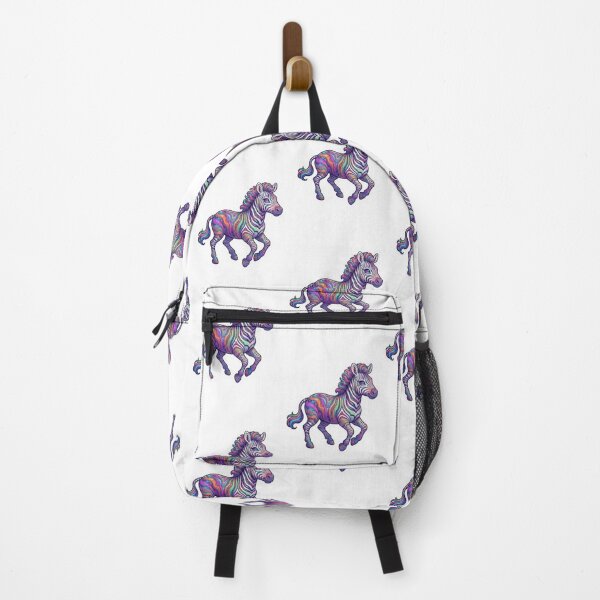 Item preview, Psychedelic Rainbow Zebra Running Vinyl designed and sold by Snurly.