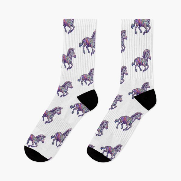 Item preview, Psychedelic Rainbow Zebra Running Vinyl designed and sold by Snurly.