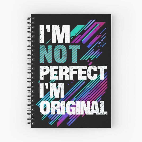 Item preview,  I'm Not Perfect I'm Original - Retro Neon Abstract Streetwear Art designed and sold by A-M-G-Shop.