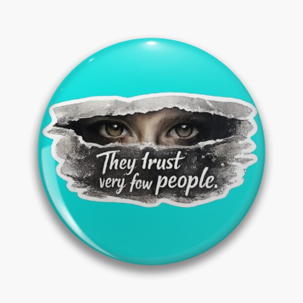 Item preview, They Trust Very Few People Torn Paper Eyes Quote Sticker designed and sold by Scro-Ciob-Shop.