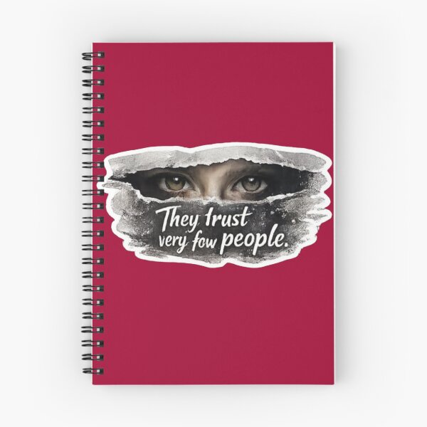 Item preview, They Trust Very Few People Torn Paper Eyes Quote Sticker designed and sold by Scro-Ciob-Shop.