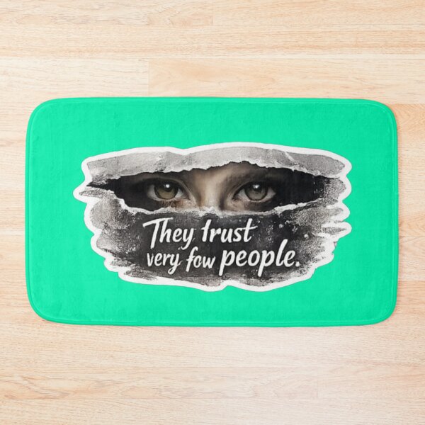 Item preview, They Trust Very Few People Torn Paper Eyes Quote Sticker designed and sold by Scro-Ciob-Shop.