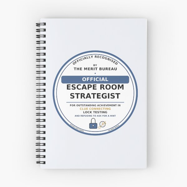 Item preview, Escape Room Gift | Official Escape Room Strategist Award designed and sold by TheMeritBureau.