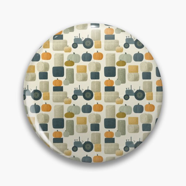 Item preview, Minimalist Country Autumn: Hay Bales & Tractors designed and sold by TJ Art and Camera.