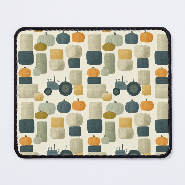 Item preview, Minimalist Country Autumn: Hay Bales & Tractors designed and sold by TJ Art and Camera.
