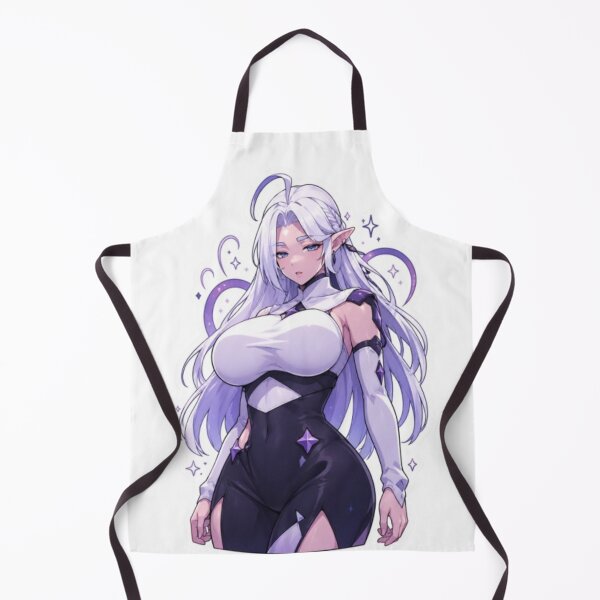 Item preview, Fantasy Elf Anime Sticker – Elegant Silver Hair Waifu, Magical Aesthetic Character, Cute Manga Art designed and sold by MeowLoka ⭐⭐⭐⭐.