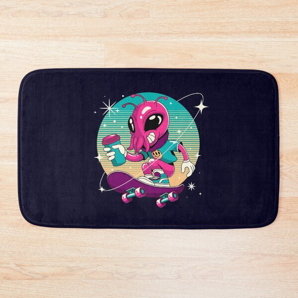 Item preview, Alien Skateboarding With Coffee Retro Illustration designed and sold by Johnnies.